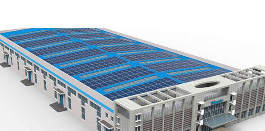 industrial and commercial rooftop solar panel grid system